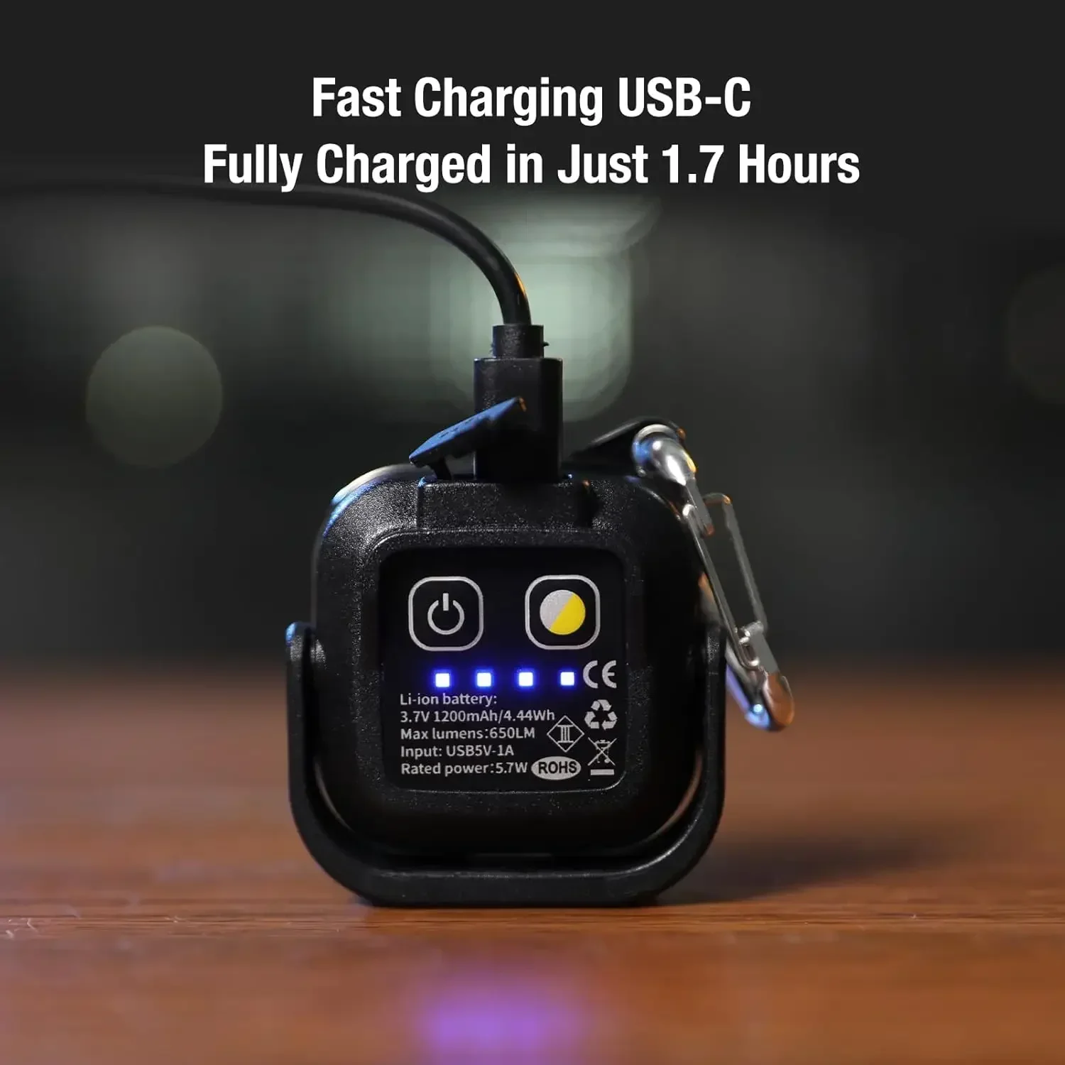 Klarus CL5 Keychain Light, 650lm Rechargeable LED, Magnetic Work Light,Waterproof, Portable EDC Flashlight for Camping & Outdoor