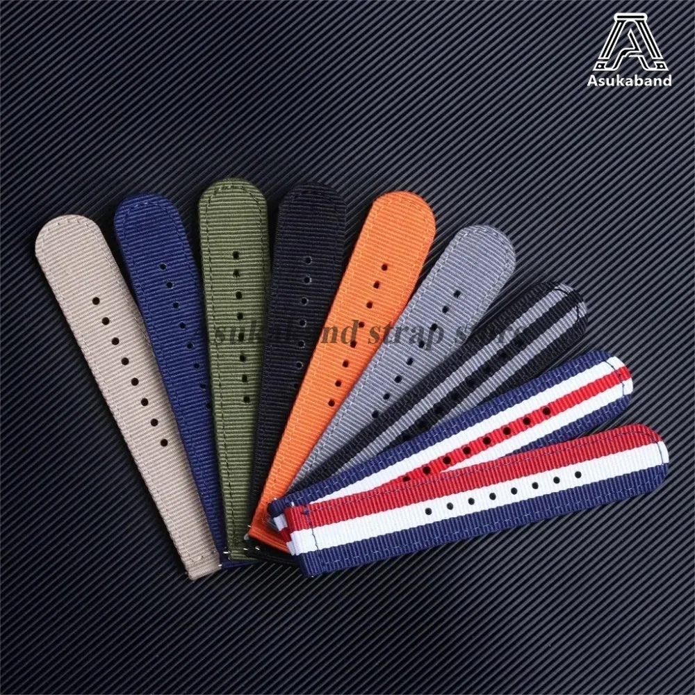 Quick Release Nylon Sport Watch Strap Canvas Watchband - Men's Bracelet