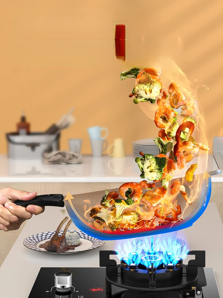 High-power Clamshell Stove Head Design Gas Single Stove Household Liquefied Gas Stove Desktop Stainless Steel Natural Gas Stove