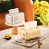 Luxury Golden Tissue Boxes Storage Napkin Holder Kitchen Tissue Box Square Shaped Container Plastic Craft Desktop Paper Case 6