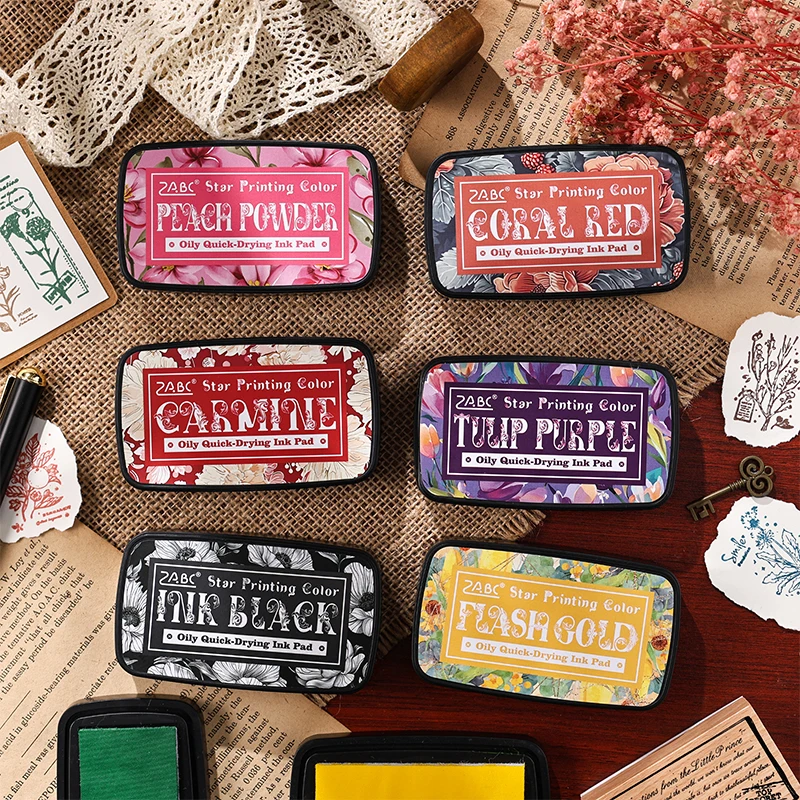 Ink Pad Colorfull Multicolor Planner Stamps Art Scrapbook Student Supplies Self Ink Stamp School Accessories Stationery