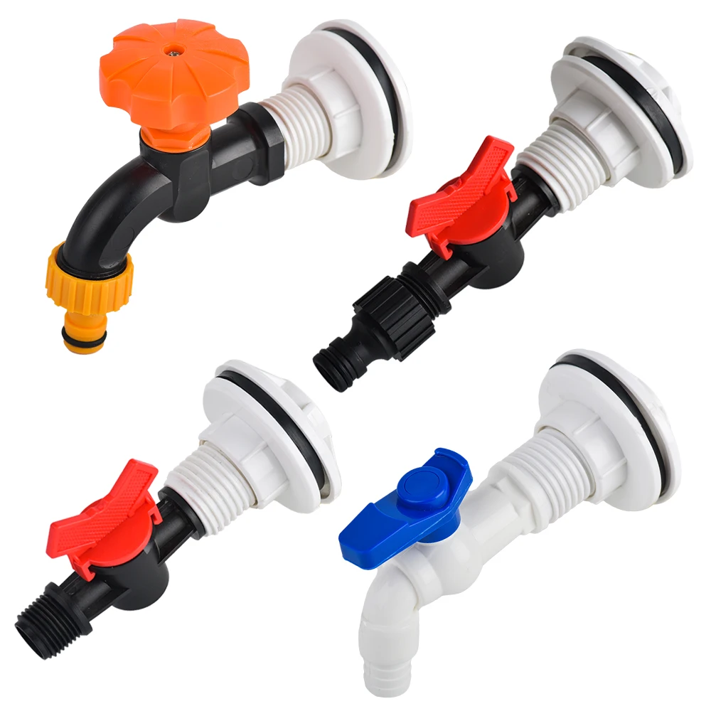 

1/2 inch Female Thread Rain Barrel Diverter Kit Replacement Spigot Drainage Faucet Aquarium Valve Garden Accessories