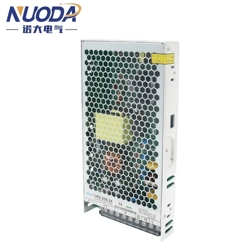 SMPS 스위칭 전원 공급 장치 LRS-250, 과부하 보호, 단일 출력, 소형 볼륨 변압기, 슬림형, 250W, 12V, 24V, 10A, 21A