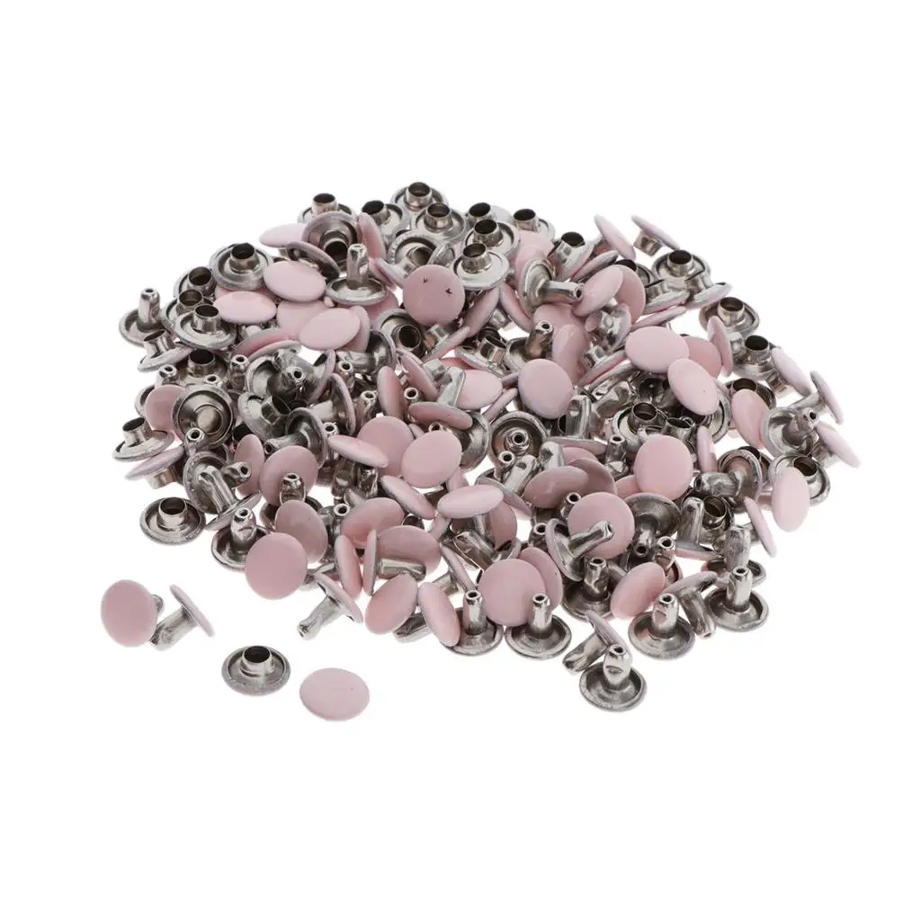 100pcs Metal Rivets Hollow Rivets Jewelry Studs Studs