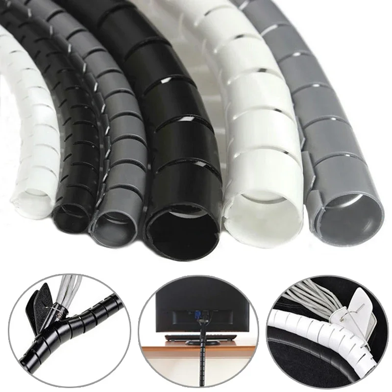 Multi-Size Cable Spiral Wrap and Tidy Organizer