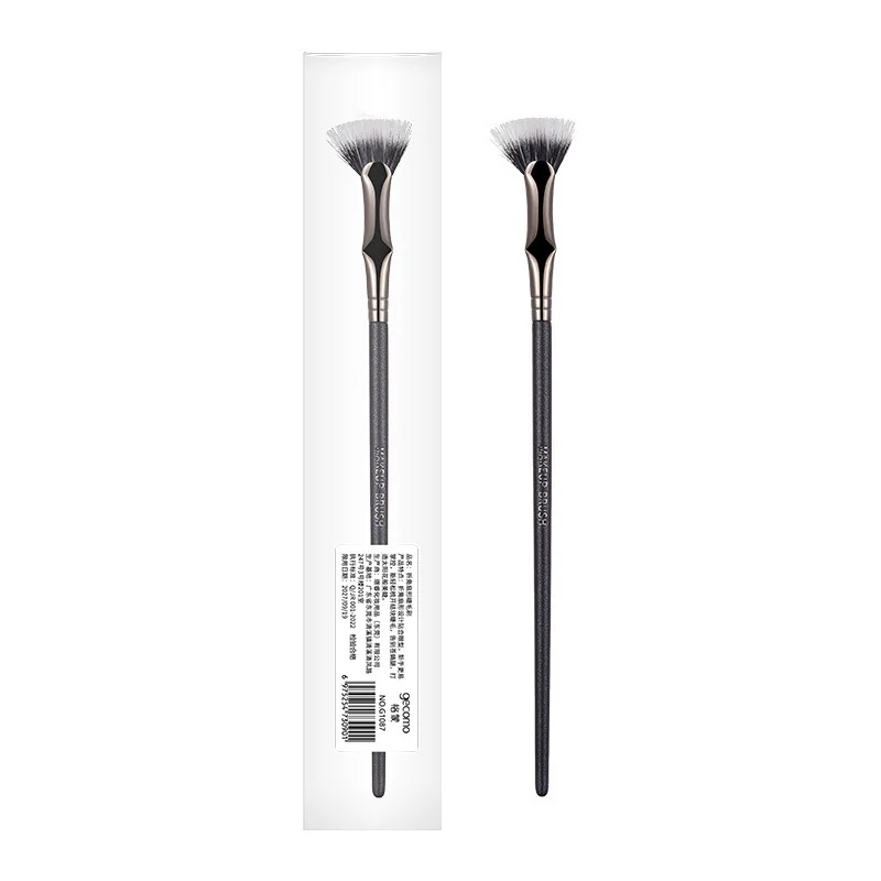 

New Folding Angle Fan-Shaped Mascara Brush Soft Hair Flat Eyebrow Clipper Brush Beauty Tools