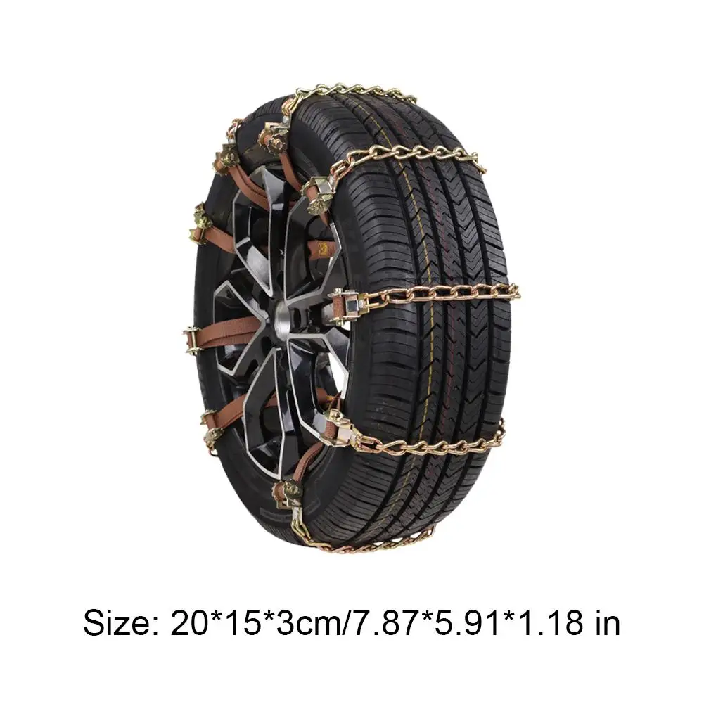 Car Tire Snow Chain Universal Car Accessories Emergency Winter Anti-skid Tires Chain Tool