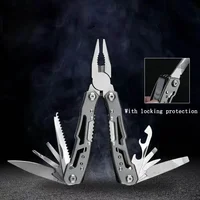 Multipurpose Knife Stainless Steel Multi-tool Pocket Knife Pliers Folding Knife Pliers Portable Folding Blade Survival Knife 3