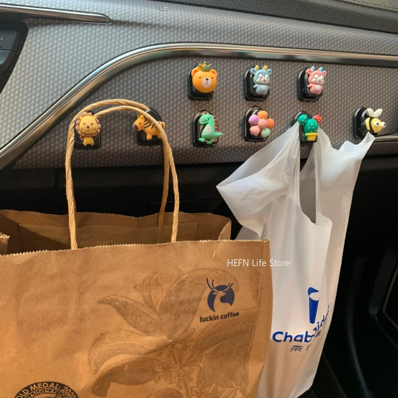 1PCS Multifunction Masks Keys Organizer Hanger Hangers Animal Car Hooks Wall-mounted Home Decor Blossom Sundries Holder Hooks