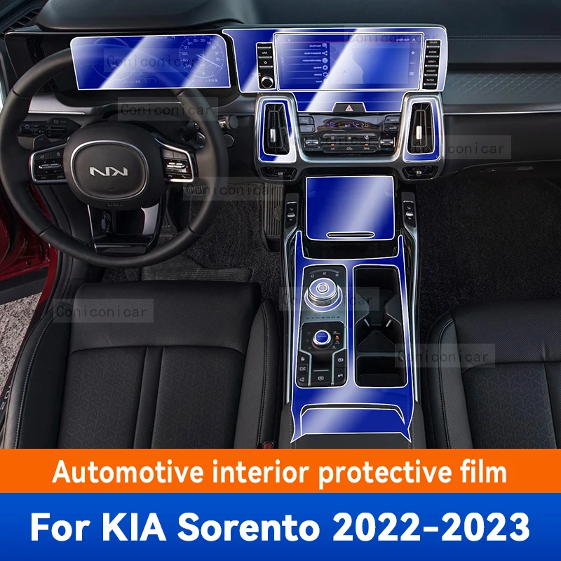 

For KIA SORENTO 2022 2023 Gearbox Panel Dashboard Navigation Automotive Interior Protective Film Anti-Scratch Accessories