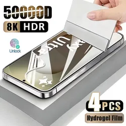 4 - Piece Full Coverage Hydrogel Screen Protector Set - Soft Film - Hydrogel Film (Galaxy S26 Ultra)