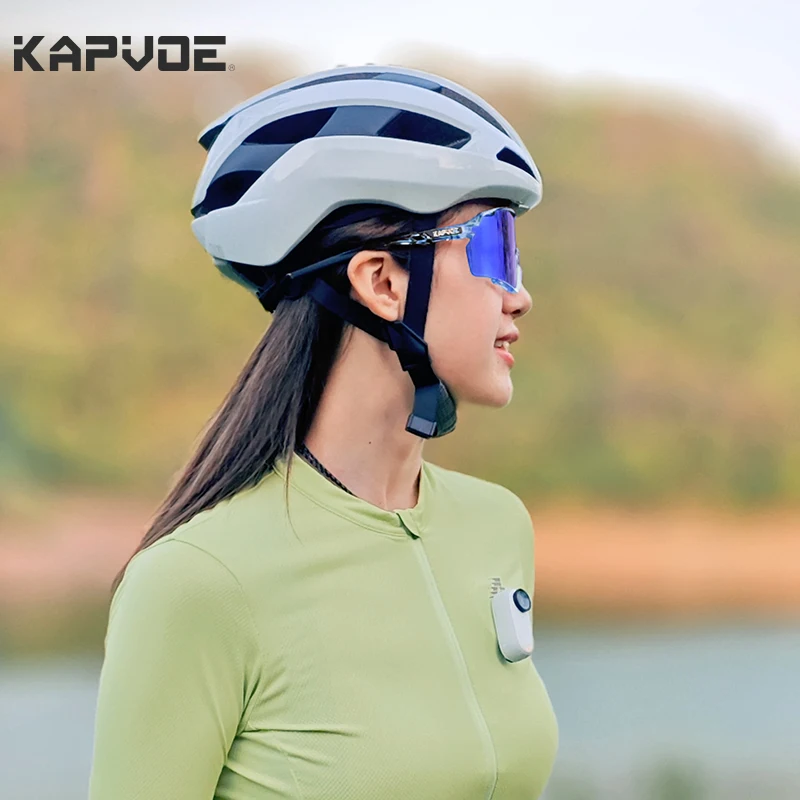 Kapvoe 남녀공용 세계 최초 광변색 프레임 안경, 자전거 사이클링 선글라스, 야외 스포츠 MTB 자전거 UV400 고글