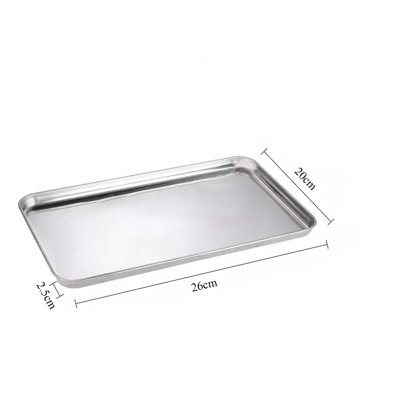 Elegant Stainless Steel Serving Tray - Decorative Kitchenware and Buffet Organizer