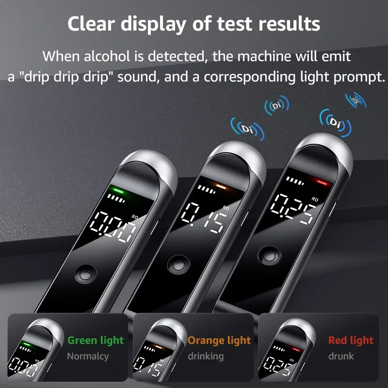 Breath Alcohol Tester Automatic Alcohol Tester Rechargeable Breathalyzer Test Tools