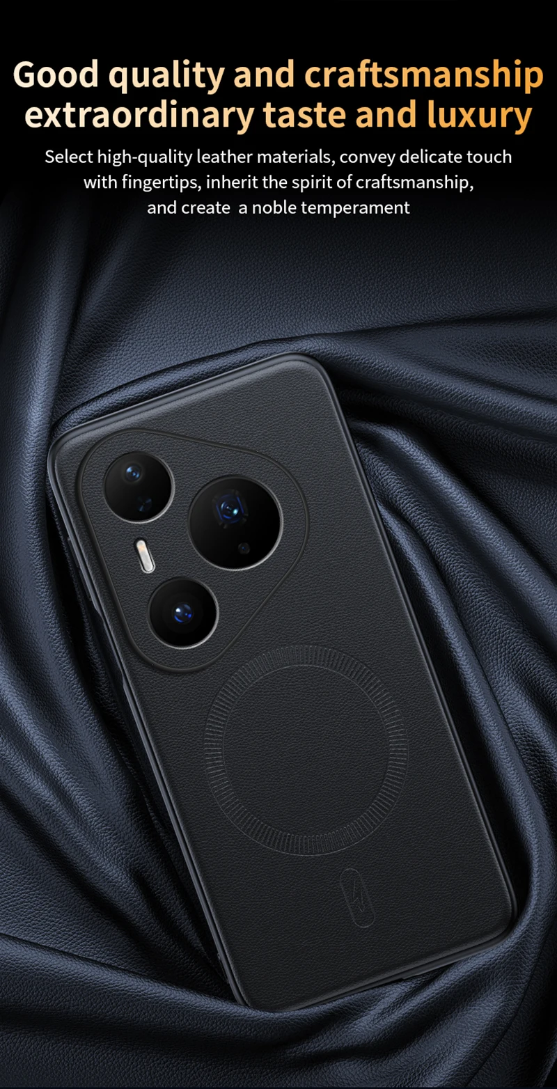Für Huawei Pura 90 Pro Max Hülle Magnetische Leder-Schutzhülle für Huawei Pura 90 Pro Max Anti-Fingerabdruck Rutschfeste PC+TPU-Hülle – Detail 8