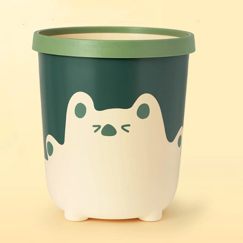 

Household Trash Can Waste Bin Cartoon Waste Can Plastic Trash Can Wastebasket