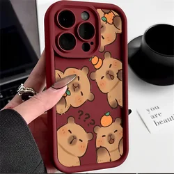 Cartoon Cute Capybaras Phone Case - Colorful and Fun Design for Realme GT3 5G (1)