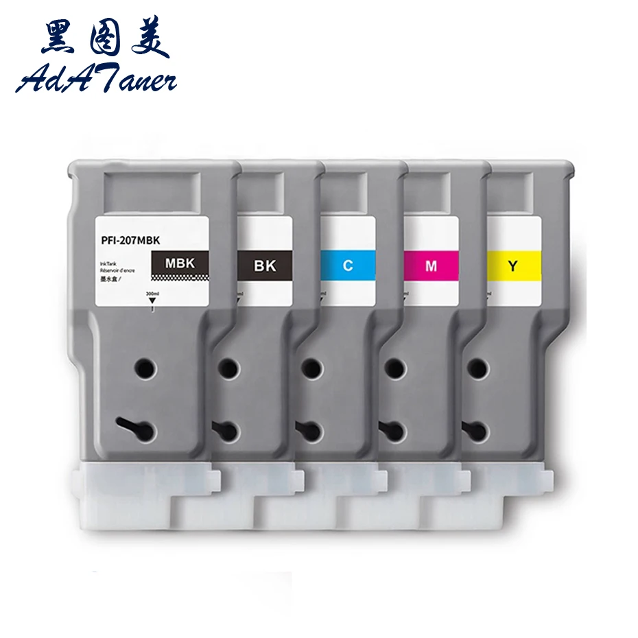 

PFI-207 MBK PFI207 PFI 207 Premium Color Compatible InkJet Ink Cartridge For Canon IPF 680 685 780 785 IPF680 IPF780 Printer