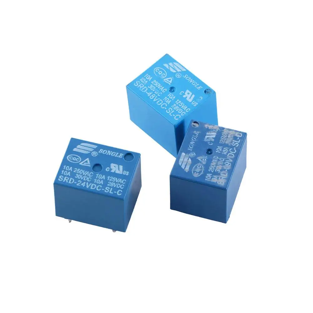 

3V 5V 6V 9V 12V 24V 48V 10A SRD-09VDC-SL-C SRD-06VDC-SL-C Smart Electronic Relay Module Power Relays SRD-03VDC-SL-C