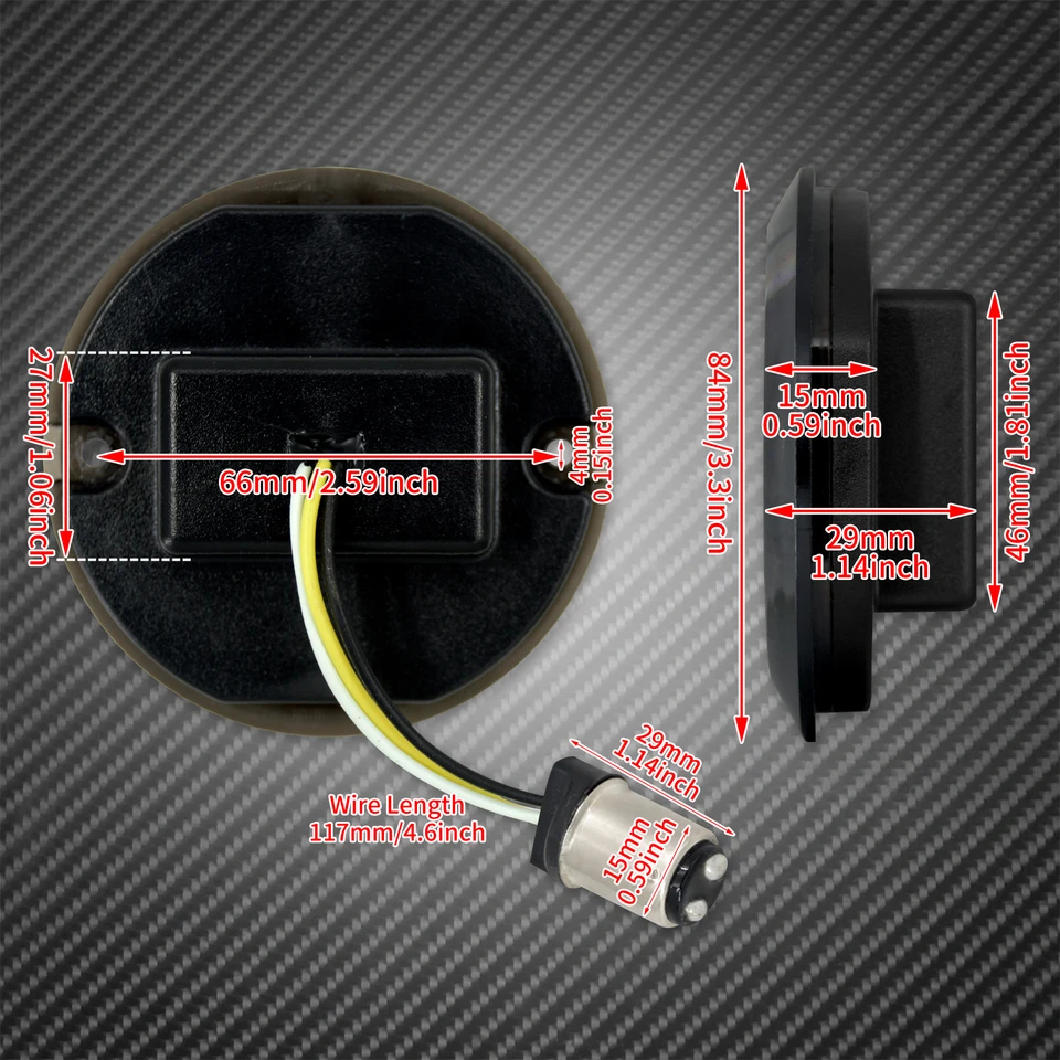 FANALE POSTERIORE LED Segnali di svolta integrati per moto Yamaha YZF