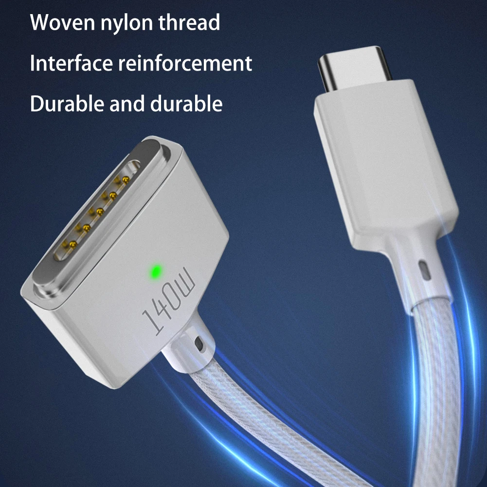 PD 140W USB TypeC to 3 Cable Adapter For MacBook Pro Air Fast