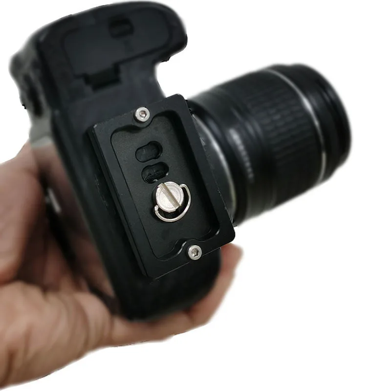 Aluminum Quick Release Tripod Plate with 1/4'' Screw