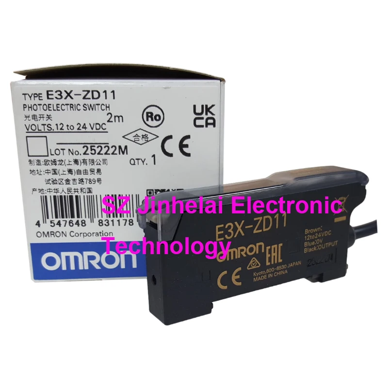 

100%New and Original E3X-ZD11 ORMON Photoelectric switch Optical fiber amplifier 12-24VDC 2M