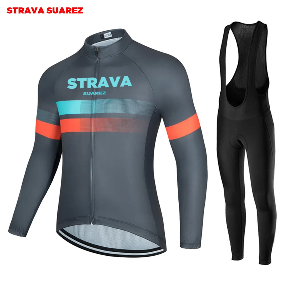 

STRAVA SUAREZ Cycling Jerseys Set Spring Long Sleeve MTB Bicycle Clothes Ropa Maillot Ciclismo Bike Clothing Cycling Sports wear