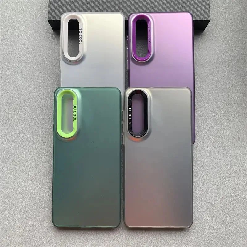Metallic Aurora Skin Matte Back Cover Mobile Phone Case