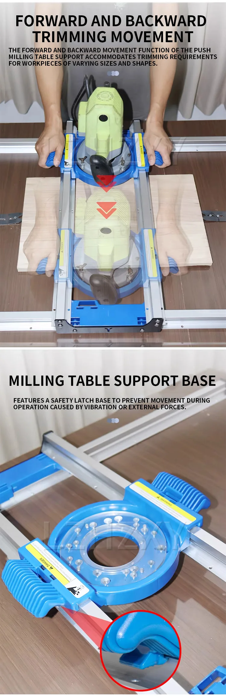 Woodworking Router Table Support Precision Positioning Aluminum Alloy Panel Flat