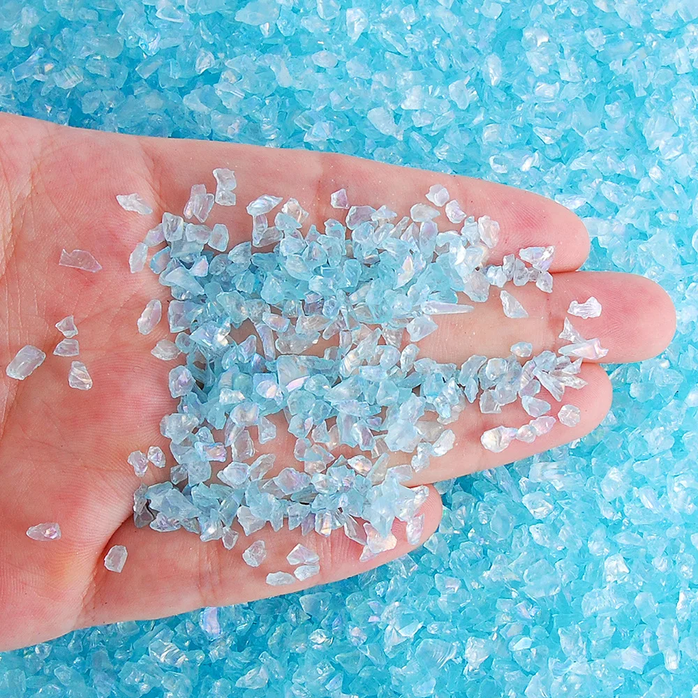 

450g Colored Nail Stones Transparent Large Gravel Irregular Nail Fragment Crystal Accessories 4-6mm DIY Craft Fillers 3D Charms