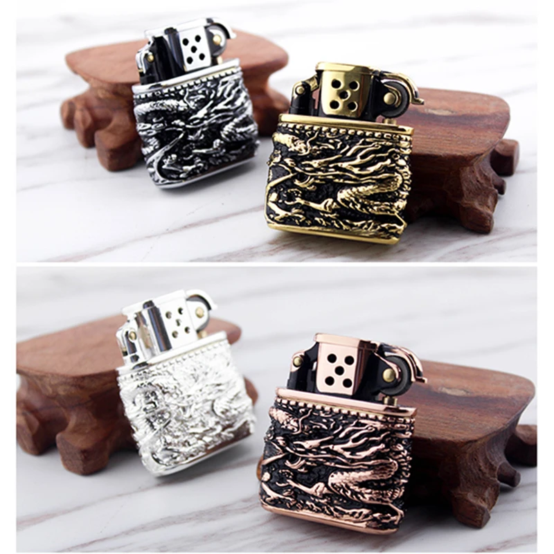 ZORRO Vintage Retro Pure Copper Windproof Kerosene Lighter Armor Machine Igniter Smoking Accessories Gadgets For Men kerosene lighter cigarette lighter