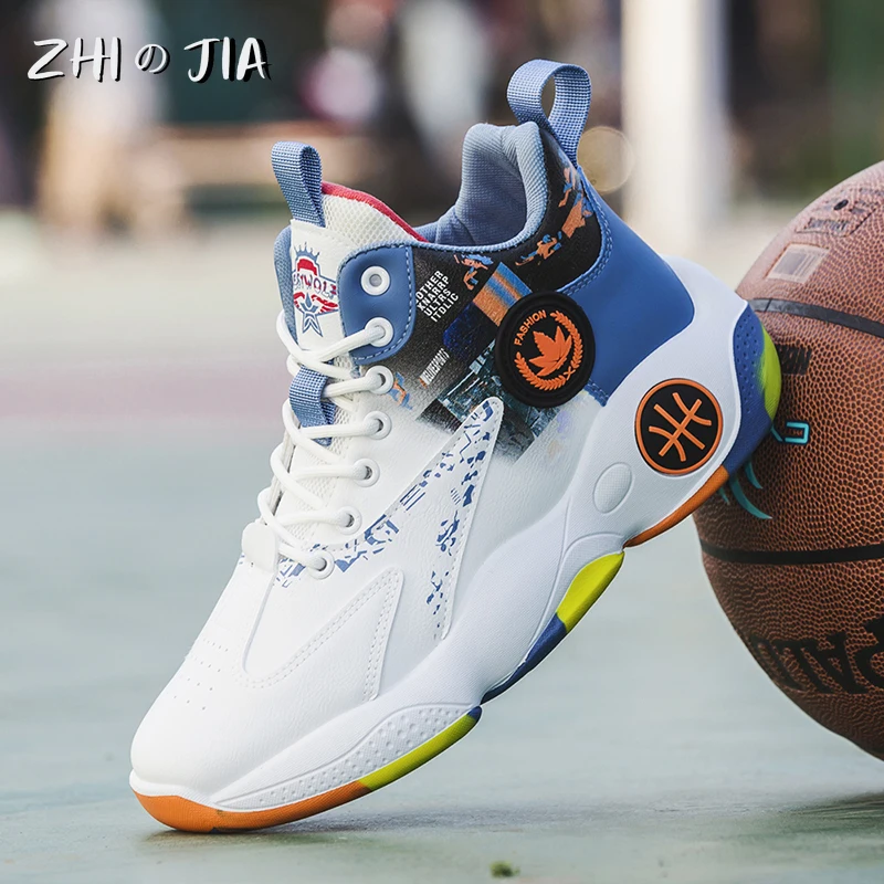 Zapatillas de baloncesto estampadas para hombre, zapatos