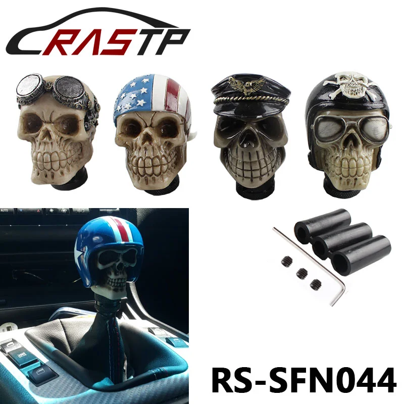

Universal Car Gear Shift Knobs Skull Head Gear Manual Transmission Gear Shifter Lever Car Modified Manual Gear Head RS-SFN044