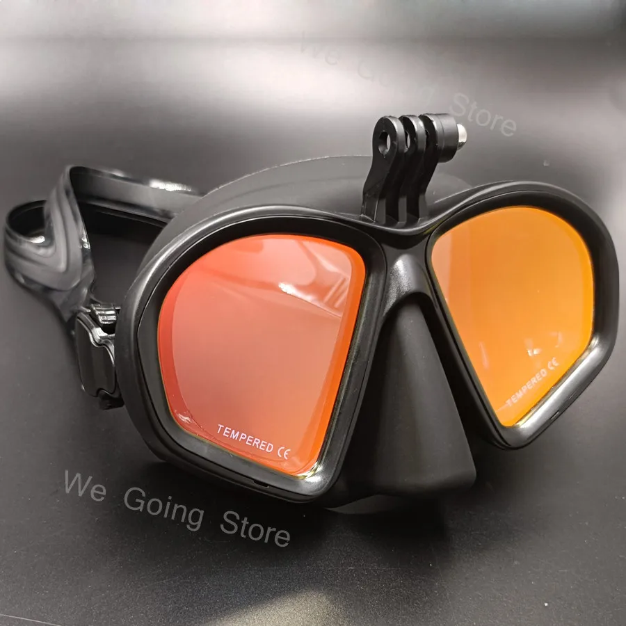 NewGoproMirroredSnorkelingMaskProfessionalScubaDivingGlasses