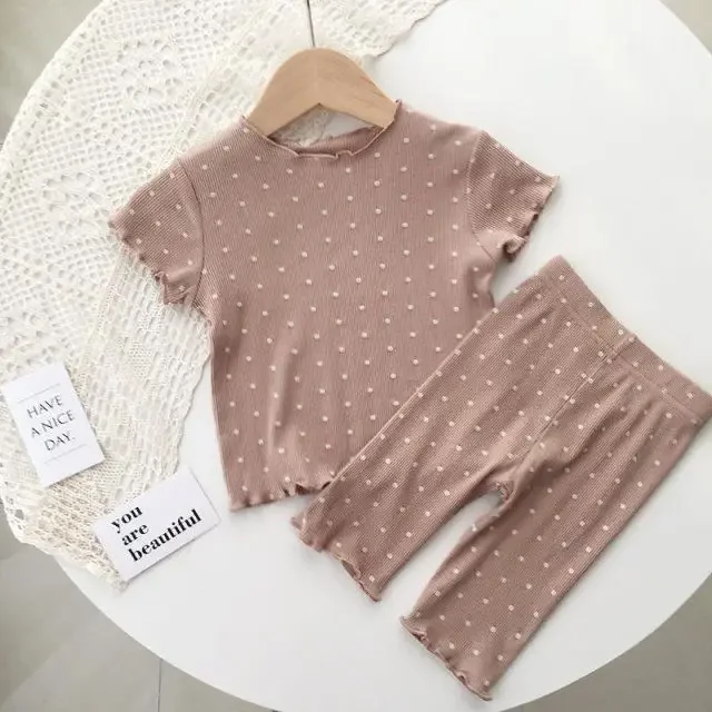 Kids Pajamas Set Kids Pajamas Pajama Sets Kids Clothing Set Summer Thin Short Sleeve Children's Sleepwear Set Boys' Home Clothes Two-Piece Set