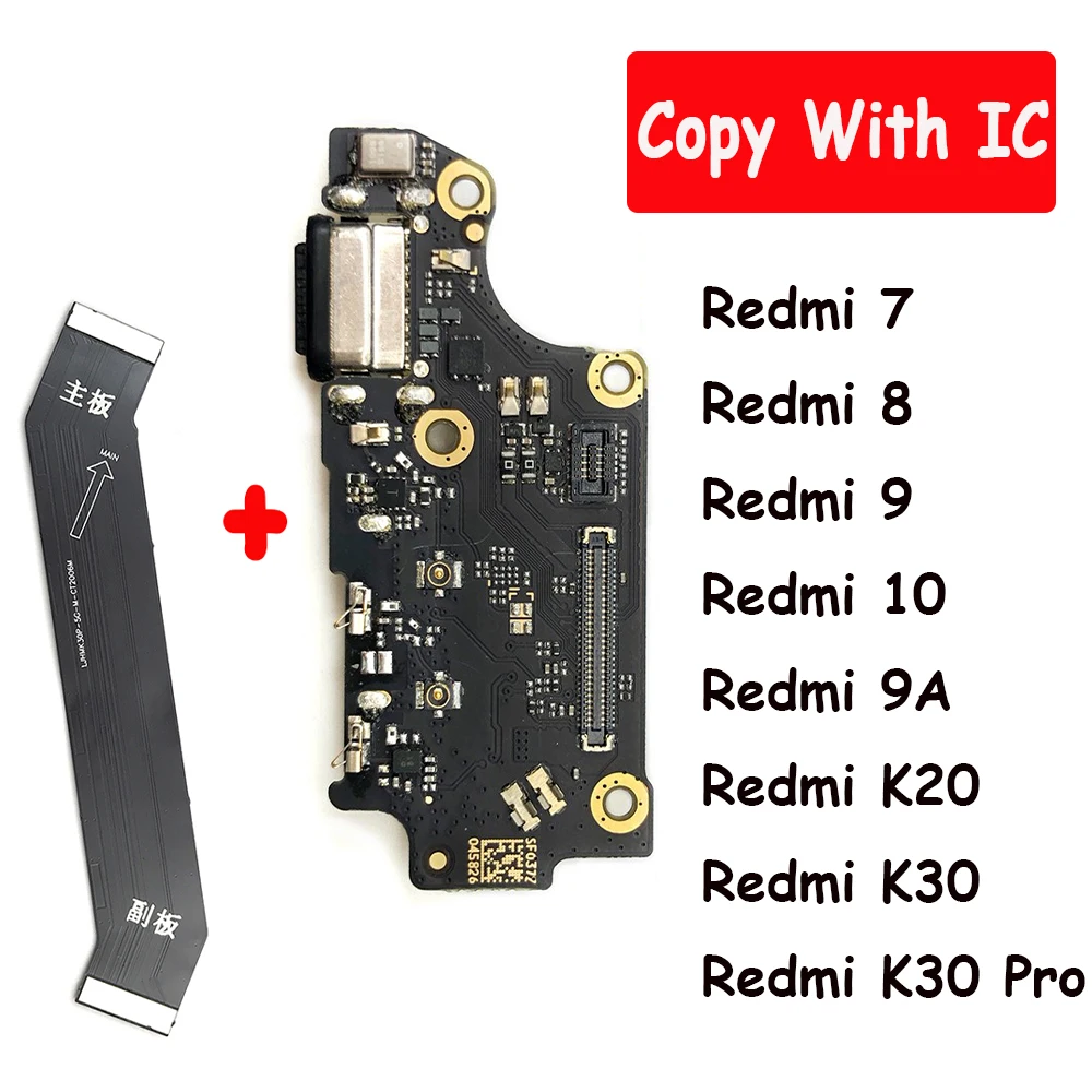 

Tested For Xiaomi Redmi 7 7A 8 8A 9 9A 9C 9T 10 10A 10C USB Charging Port Dock Board Connector Main FPC Motherboard Flex Cable