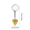 Cute Pizza Pendant Necklace for Women Vintage Pizza Shape Adjustable Necklace Best Friend Charms Keychain Jewelry Gift 6