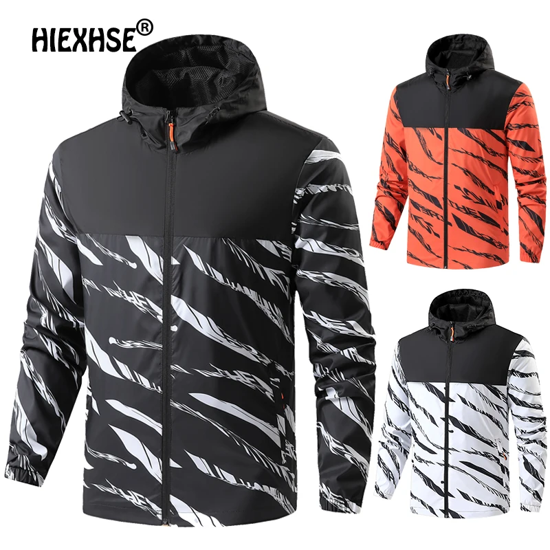 

New Spring Men Fashion Brand Camouflage Sweatshirt Hoodie Gyms Workout Hooded Jacket Male Outdoor Windbreaker Joggers Sportswear