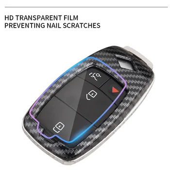 Custodia per Chiave/telecomando per Mercedes Benz E GLE Class A220 W213 E200 E300 E220 E320 E260 E43 accessori Auto - Guscio della copertura della custodia della chiave dell automobile dell abs della fibra di carbonio