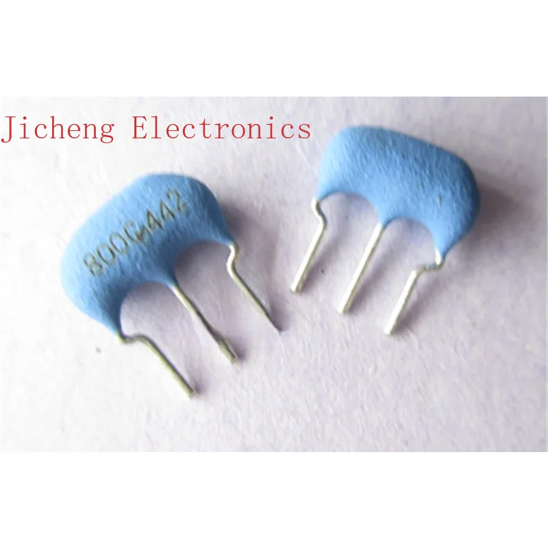 10PCS Ceramic Direct-inserted Crystal Oscillator 3-pin Resonator 8MHZ 8.000MHZ 8M Filter 3P 800m