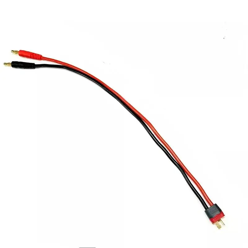 Connecteur Deans T Plug mâle en gros plan sur câble 14AWG 30cm pour batterie RC