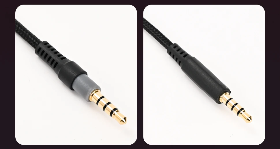 3.5mm Plug 2M Headphone Cable for HyperX Cloud Alpha Gaming headset Replacement Portable Headphone Sound Control cable