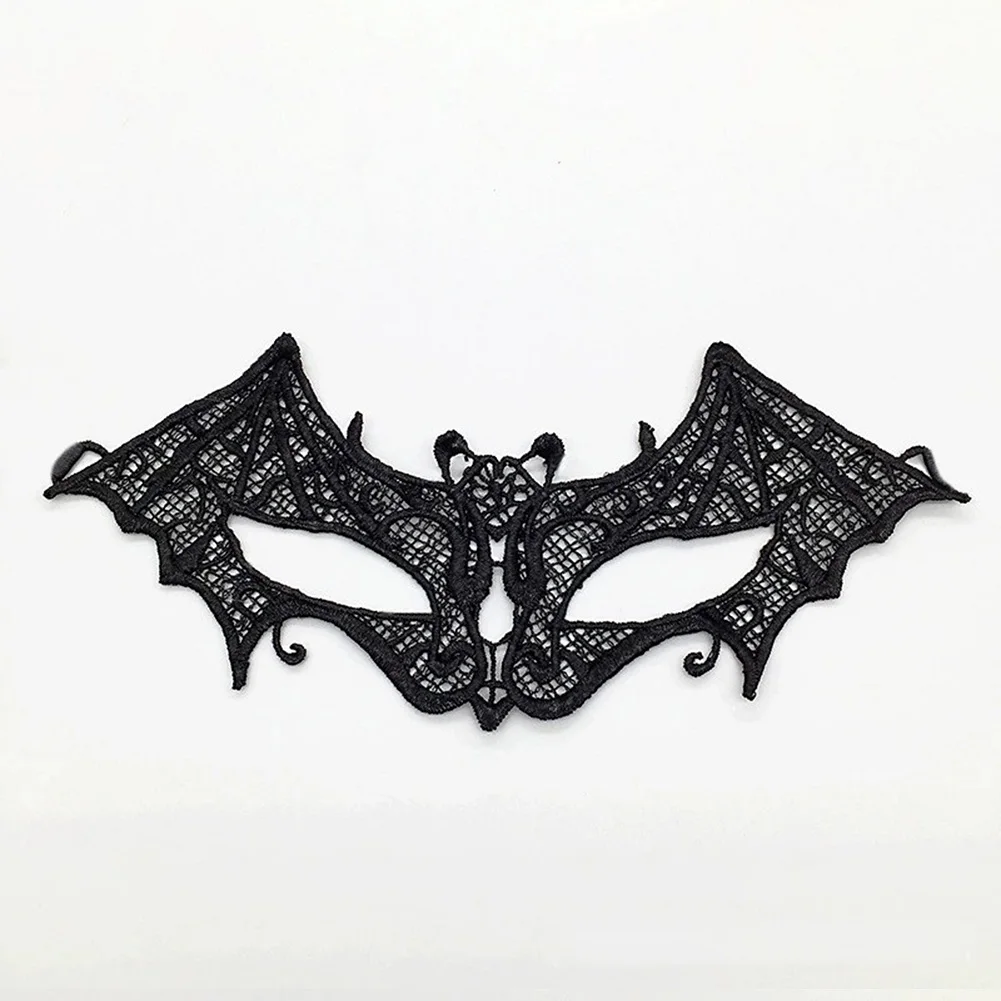 Frauen Karneval Maske hohle Spitze Maskerade Gesichts maske Prinzessin Prom Party Requisiten schwarze Augen Maske Halloween Kostüm für Frauen – Detail 5