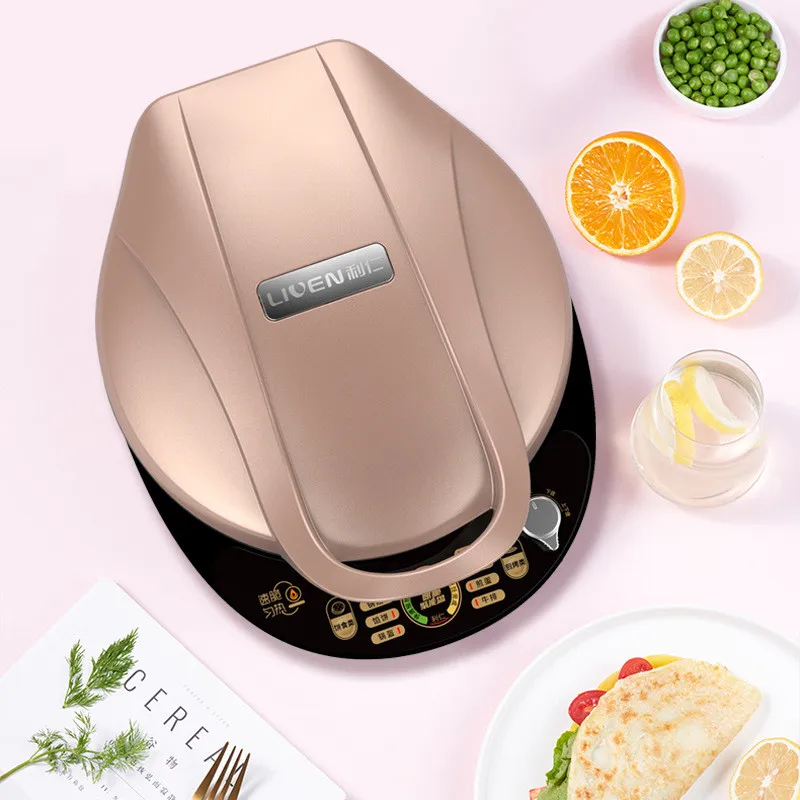 Electric Baking Pan Intelligent Double-sided Heating 28mm Deepen Pancake Pan Frying Grill Sandwich Breakfast Machine