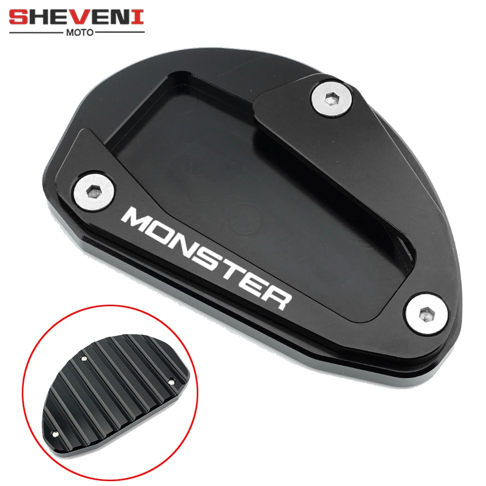 

Для Ducati MONSTER 821 1200 1200S 2014-2019 Monster 937 2021-2022 мотоцикл алюминиевый CNC Выдвижная подставка удлинитель боковая подставка