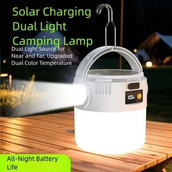 Solar LED Camping Bulb – USB Rechargeable Hanging Light 1