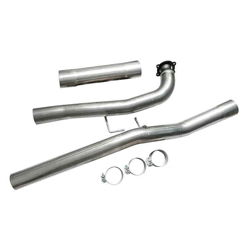 SS409 Diesel Exhaust 4" Pipe For Chevy Silverado GMC 17-19 6.6L Duramax Diesel