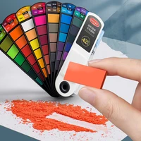 Paint Watercolor Boxed Fan Solid 24 Colors Portable Watercolor Paint Tools Set for Students Art 2