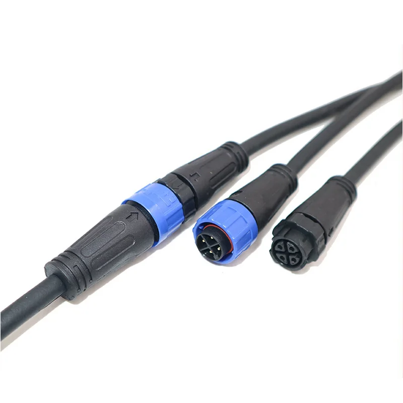 Automation equipment waterproof connector Cable wire fixed plug male and female